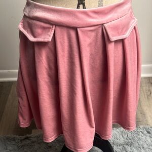New Pink A-Line Pleated Cargo Skirt!